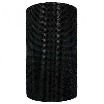 Коврик-дорожка грязезащитный "ТРАВКА", 0,9x15 м, толщина 9 мм, черный, В РУЛОНЕ, VORTEX, 24004