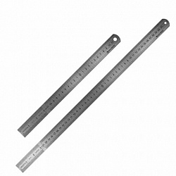 Линейки металлические КОМПЛЕКТ 2 шт. (30, 50 см), BRAUBERG, 210812