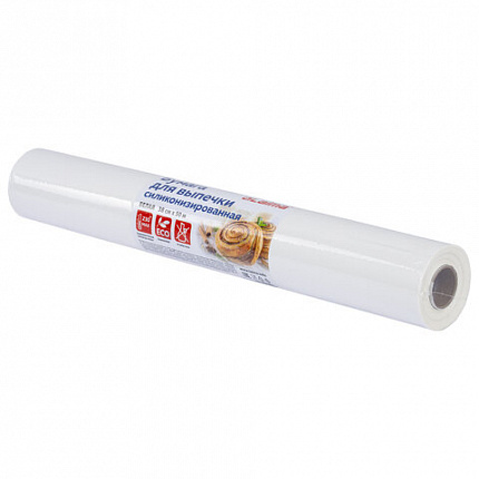 Бумага для выпечки силиконизированная, пергамент 38 см х 50 м, цвет белый, LAIMA, CH, 609586