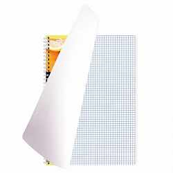 Тетрадь А4, 80 л., BRAUBERG, гребень, клетка, обложка картон, "Фрукты", 404051