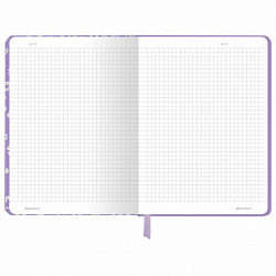 Блокнот с резинкой в клетку 96 л., А5 145х203 мм, твердая обложка с фольгой, BRAUBERG, "Leopard", 116329