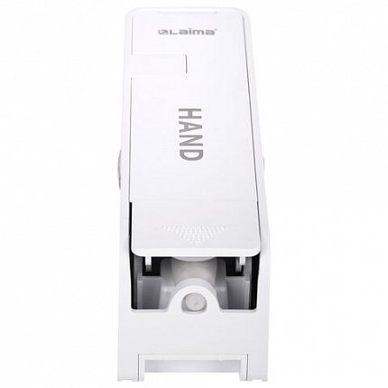 Дозатор для жидкого мыла LAIMA ULTRA, НАЛИВНОЙ, 0,38 л, белый, ABS-пластик, 609106, MD-9029W