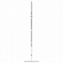 Швабра с отжимом и ведром 12л/9л двухкамерное, 2 насадки микрофибра, карманы с 2-х сторон, рукоятка 134-154см белый NeoMop XL, LAIMA,609149