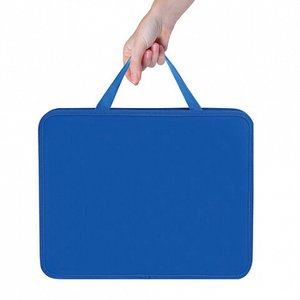 Папка на молнии с ручками ПИФАГОР А4, 1 отделение, пластик, 75 мм, однотонная, ассорти, 273769