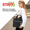 Сумка для документов STAFF DELEGATE на молнии, два кармана, полиэстер, черная/серая, 30х34х2 см, 272619