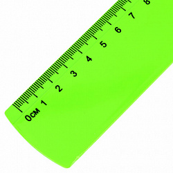 Линейка пластиковая 40 см ПИФАГОР, неоновая, ассорти, 210844