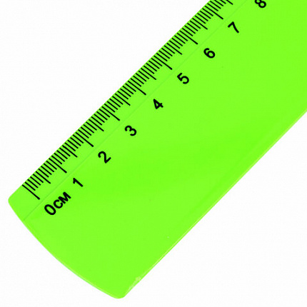 Линейка пластиковая 40 см ПИФАГОР, неоновая, ассорти, 210844