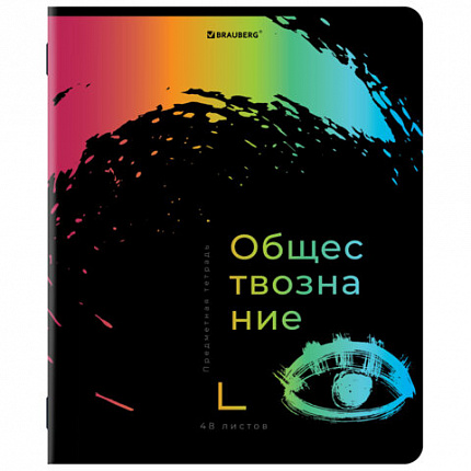 Тетради предметные, КОМПЛЕКТ 12 ПРЕДМЕТОВ, 48 л., матовая ламинация, лак, BRAUBERG, "BRIGHT COLOURS", 404838