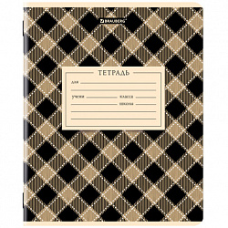 Тетрадь 12 л. BRAUBERG линия, обложка картон, CLASSIC TEXTURE, 107284