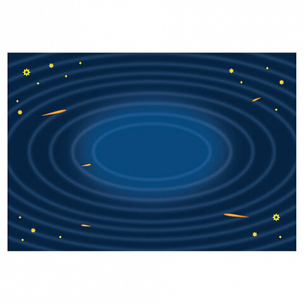 Наклейки бумажные с игровым полем НАБОР, 2 листа, 184 наклеек, "Космическое приключение", HATBER, 2Н5н