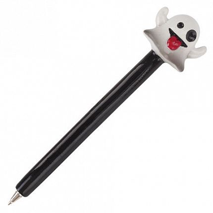 Ручка фигурная "СМАЙЛИКИ МИКС-2", СИНЯЯ, 4 дизайна ассорти, линия письма 0,5 мм, дисплей, BRAUBERG, 142772