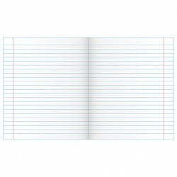 Тетрадь ЗЕЛЁНАЯ обложка 24 л., линия с полями, офсет, "Маяк", Т5024Т2-1