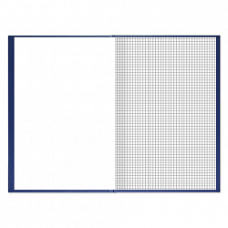 Книга учета 144 л., клетка, твердая, бумвинил, блок офсет, А4 200х290 мм, BRAUBERG, синий, 130226