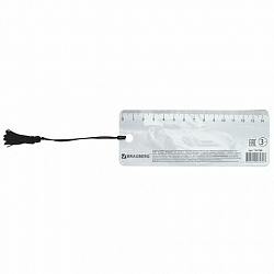 Закладка для книг с линейкой 3D-ОБЪЕМНАЯ BRAUBERG, "Мерседес", с декоративным шнурком, 125768