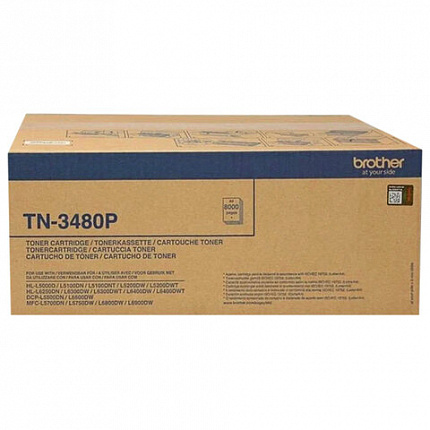 Картридж лазерный BROTHER (TN3480) HL-L5000D/5100DN/5200DW/6400DW\DCP-L6600, оригинальный, ресурс 8000 страниц