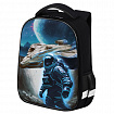 Ранец BRAUBERG KIDS START, 1 отделение, 2 кармана, "Space conqueror", СВЕТЯЩИЙСЯ, 35х26х13 см, 274408