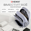 Рюкзак HEIKKI FUSION (ХЕЙКИ) универсальный, отделение для ноутбука, с КОШЕЛЬКОМ, лаванда, 44х31х14 см, 273865