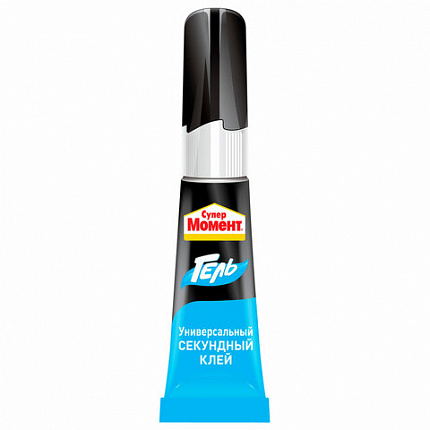 Клей-гель моментальный Супер МОМЕНТ, 3 г, отрывная мультикарта, 622917