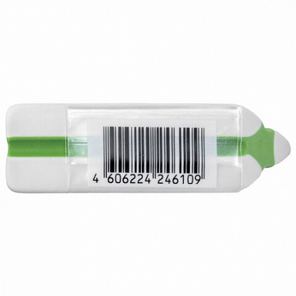 Ластик BRAUBERG "Jet Pro", 57х16х16 мм, цвет ассорти, треугольный, скошенные края, 228718