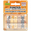 Закладки клейкие Z-сложения FUNSTER (ФАНСТЕР) "Коты", 45х12 мм, 100 шт. (5 цветов х 20 листов), в диспенсере, 116690