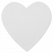 Холсты на магните в форме сердца НАБОР 4 шт., 7,5 см, 280 г/м2, 100% хлопок, BRAUBERG ART CLASSIC, 192334
