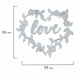 Ножи "Love в рамке" для Машинки для вырубки и тиснения ОС-5, 99х84,4 мм, ОСТРОВ СОКРОВИЩ, 663812