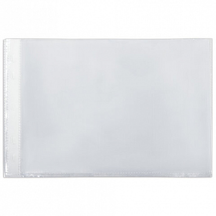 Папки-файлы МАЛОГО ФОРМАТА (148х210 мм), А5, ГОРИЗОНТАЛЬНЫЕ, КОМПЛЕКТ 100 шт., 35 мкм, BRAUBERG, 223085