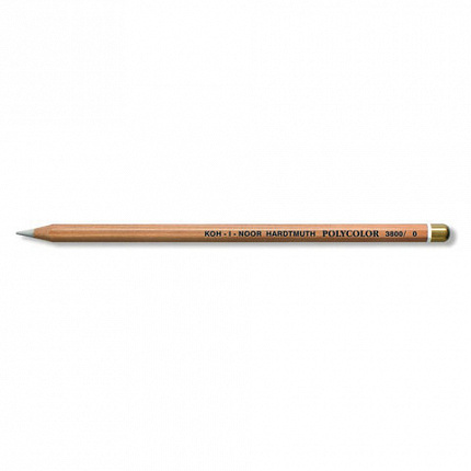 Карандаш-блендер KOH-I-NOOR, 1шт., "Polycolor", белый, 3,8 мм, мягкий, заточенный, 3800000001KS