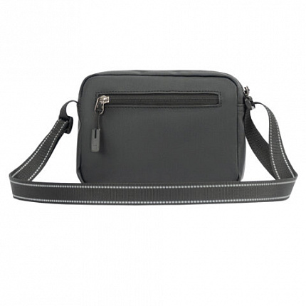 Сумка на плечо HEIKKI WALLET (ХЕЙКИ) два отделения, органайзер, черная, 15х20х5 см, 272639