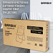 Стулья складные BRABIX "Golf Lite CF-017", КОМПЛЕКТ 4 шт., серебристый каркас, пластик, чёрный, 533034
