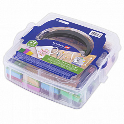 Глина полимерная запекаемая, НАБОР 24 цвета по 20 г, с аксессуарами в кейсе, BRAUBERG ART, 271163