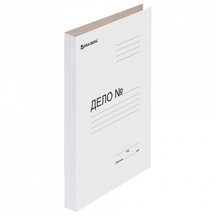 Папка без скоросшивателя "Дело", картон, плотность 440 г/м2, до 200 листов, BRAUBERG, 110929