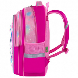 Рюкзак BRAUBERG KIDS FLOSSY, 2 отделения, 3 кармана, "Sweet Kitten", 3D-панель, 40х28х18 см, 273180