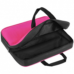 Папка на молнии с ручками STAFF EVERYDAY А4, 1 отделение, полиэстер, 80 мм, розовая, 270743