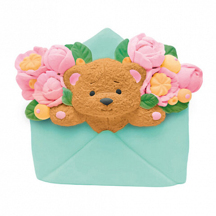 Фигурка-раскраска из гипса "С открыткой", с красками и кистью, ассорти, BRAUBERG KIDS, 666011