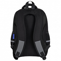 Рюкзак BRAUBERG STAR, 1 отделение, 5 карманов, "Watch out", черный, 40x29x13 см, 273132