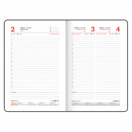 Ежедневник датированный 2026 А5 138x213 мм, BRAUBERG "Wood", под кожу, держатель для ручки, синий, 117106