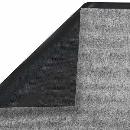 Коврик придверный 50х80 см, СЕРЫЙ, влаго-грязезащитный, 300 г/м2, мелкий рубчик, PRIMILA (ПРИМИЛА) STANDARD, 701019