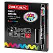 Маркер меловой "POP-ART" ЧЕРНЫЙ, 3,5 мм, стираемый, для гладких поверхностей, BRAUBERG, 151525