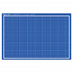 Коврик (мат) для резки BRAUBERG EXTRA 5-слойный, А3 (450х300 мм), двусторонний, толщина 3 мм, синий, 237177