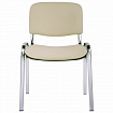 Стул для персонала и посетителей "ИЗО", хромированный каркас, кожзаменитель бежевый Z-21