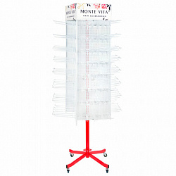 Стойка для размещения товара напольная MONTE VITA (МОНТЕ ВИТА), 211x58x58 см, 150 крючков, 507505