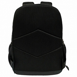 Рюкзак HEIKKI FUSION (ХЕЙКИ) универсальный, отделение для ноутбука, с КОШЕЛЬКОМ, черный, 44х31х14 см, 273864