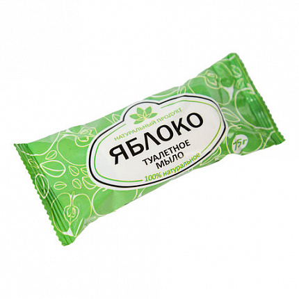 Мыло туалетное 75 г, "Яблоко" АГРОПРОМ-ЮГ, натуральное, 732299