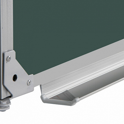 Доска для мела магнитная 3-х элементная 100х150/300 см, ДОПОЛНИТЕЛЬНАЯ ЛИНИЯ/КЛЕТКА, зеленая, BRAUBERG, 236972