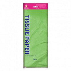 Цветная бумага ТИШЬЮ 17 г/м2, 50х66 см, 10 листов, салатовый цвет, ЗОЛОТАЯ СКАЗКА, 116482