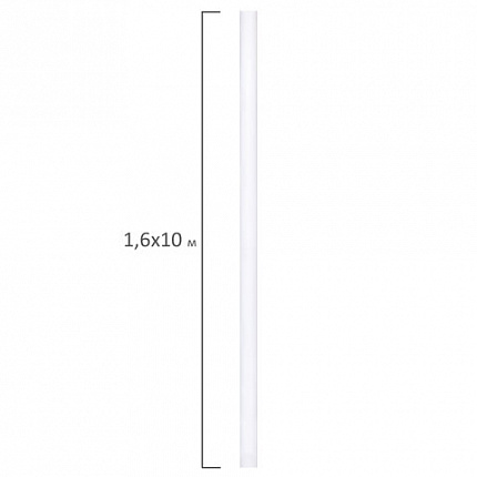 Холст в рулоне BRAUBERG ART CLASSIC, 1,6x10 м, грунт., 380 г/м2, 100% хлопок, среднее зерно, 191032