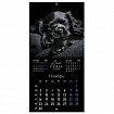 Календарь настенный перекидной 2026 г., BRAUBERG, 12 листов, 28,5х28,5 см, "Black esthetic", 116927