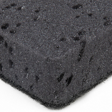 Губки для посуды 9,5х7х3,5 см, КОМПЛЕКТ 10 шт., BIG BLACK, КРУПНОПОРИСТЫЙ поролон с абразивным слоем, LAIMA, 608650