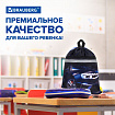 Мешок для обуви BRAUBERG, с петлей, светоотражающая полоса, 2 отделения, 46х36 см, Super car, 272397